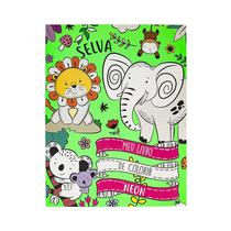 Cuaderno para Colorear Todolivro Mi Libro de Colorear Neon Selva 1165534 16 Hojas