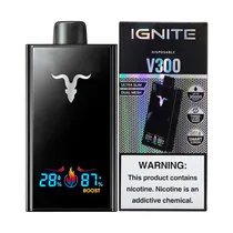 Pod Descartável Ignite V300 Black Banana Ice