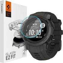 Protetor de Tela Spigen Glas.TR Ez Fit AGL04797 para Garmin Instinct 2 - 2 Unidades