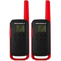 Walkie Talkie Ie Motorola Talkabout T210 22 Canais/32 KM Bivolt - Preto/Vermelho