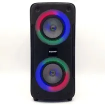 Speaker Ecopower EP-2201 6.5" 2X/ 40W/ BT/ USB/ Aux/ SD/ FM/ Microfono- Azul