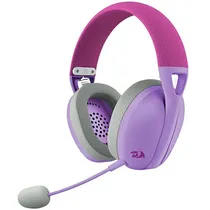 Headset Gaming Sem Fio Redragon Ire Pro H848PL com USB para PC/PS4/PS5 e Nintendo Switch - Roxo/Cinza