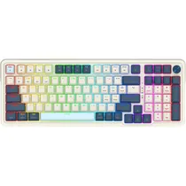 Teclado Gamer Redragon Eisa Max K686 RGB Pro Bluetooth - Branco/Azul (Inglês)