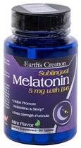 Earth's Creation Melatonin 5MG With B-6 (60 Tabletas)