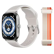 Relogio Smartwatch Haylou RS5 LS19 com Bluetooth 5.2 / 2.01" / 2 Pulseiras - Silver