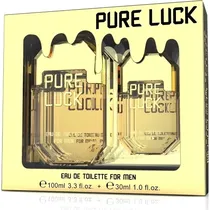 Kit Perfume Linn Young Pure Luck Edt 100ML + Mini 30ML - Masculino
