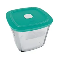 Táper Cuadrado de Vidrio Marinex Facilita SM400.0721.03N 1L Surtido