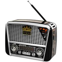 Radio Portatil Megastar RX455BTW com SD/USB/Bluetooth - Preto/Marrom