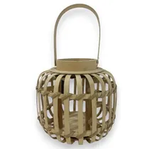 Candelabro Artesanal de Rattan