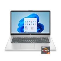 Notebook HP 17-CP2025DX 17.3" AMD Ryzen 5 7520U 512GB SSD 8GB Ram - Prata