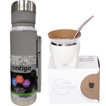 Kit Termo Contigo - 1.1L Slate + Guampa + Bombilla