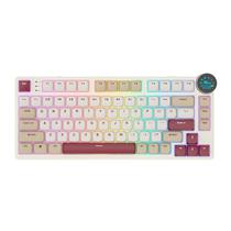 Teclado Royal Mecanico RKN80 RGB c/Cabo Rosy Cloud Switch Brown