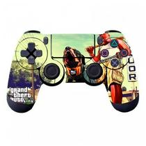 Controle Sem Fio Dualshock 4 para Playstation 4 (PS4) Recarregavel Wireless - Gta V Marvel