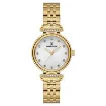 Relogio Analogico Feminino Daniel Klein DK.1.13958-2 Premium Lady / Pulseira de Aço Inoxidável - Dourado