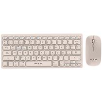 Teclado FTX Wireless + Mouse FTXGK03S Espanhol - Dourado