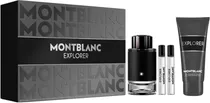 Kit Perfume Montblanc Explorer Edp 100ML + 2 X 7,5ML + Shower Gel 100ML - Masculino