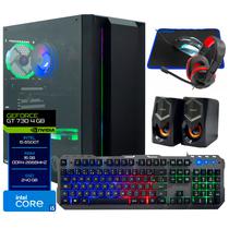 PC Montado Gamer Intel Core i5 6500T de 2.5GHZ 16GB de Ram / 240GB SSD / Geforce GT730 4GB + Kit Gamer - Preto