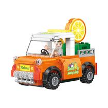 Juguete de Construccion Cogo Fruit Stree 3816 Orange Car/Juice Shop 217 Piezas