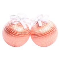 Pelota Navidad 10CM Con 2PZ Rose