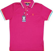 Outlet Camiseta Polo Psycho Bunny B6K778 Masculina - Fucsia