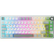 Teclado Mecanico Royal Kludge RKR75 75% RGB Linear Switch Silver - Skycyan