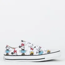 Calzado Converse Ox Disney Mickey & Minnie Blanco