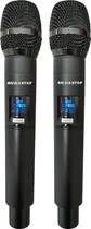 Microfone Mega Star MIC2208 Sem Fio - Preto