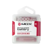 Pilha Mox Recarregável AA / 3000MAH / 4 Unidades