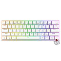 Teclado Gamer Mecanico Royal Kludge Mini RK61 Wireless / RGB / Red / Ingles - Branco