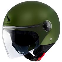 Capacete MT Helmets Street s Solid A6 - Aberto - Tamanho L - Matt Green