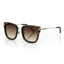 Oculos de Sol Feminino Freelook F1007-2 - Animal Print/Dourado