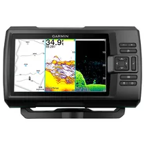 Rastreador GPS Garmin Striker Vivid 7CV 7" - Preto + Transducer Sonar (010-02552-01)