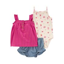 Conjunto Infantil Carter's 1Q427910 Nina 3 PZS