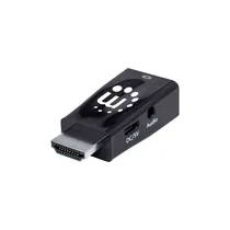 Adaptador Manhattan 151542 HDMI para VGA / Áudio FHD Blister - Preto