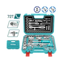 Kit de Vasos de Impacto Total THT421441 1/4" + 1/2" 44 Piezas