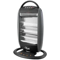 Aquecedor Krab KBE01200 1.200 Watts com Termostato Ajustável 127V ~ 60HZ - Cinza/Preto