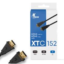 Cabo HDMI-HDMI M/M Xtech 4K/3M/Negro