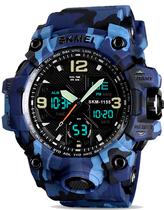 Relogio Skmei 1155 Blue Camouflage - Masculino