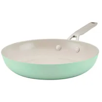Frigideira Kitchenaid 84821 Cerâmica Antiaderente Tampa de Vidro 25CM - Pistache