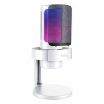 Microfone Condensador Fifine A8 RGB USB - Branco