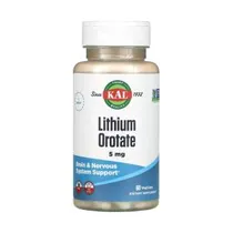 Lithium Orotate Kal 5MG 60 Cápsulas Vegetariana
