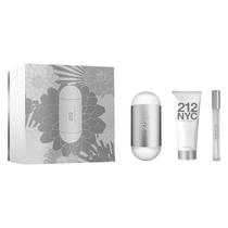 Kit Perfume Carolina Herrera 212 NYC Feminino Edt 100ML+10ML+Body Lotion