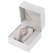 Relogio Analogico Feminino Daniel Klein DK.1.14027-5 Diamond / Pulseira de Aço Inoxidável - Prata/Rosa