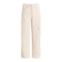 Pantalon Casual Femenino Calvin Klein Cargo de Pana de Tiro Alto