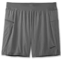 Short Brooks Masculino Sherpa 7" 2-IN-1 M Cinza – 211333007