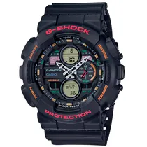 Relógio Masculino Casio GA-140-1A4 G-Shock - Preto/Vermelho