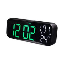 Reloj Digital de Mesa Satellite AC-T6851 LED Verde