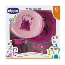 Chicco Nursery Set de Comida Rosa 12M+ Detalles En El Producto 12M+ Rosa