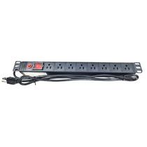 F. Rack Regua 15AMP 08 Tomadas 110V US Filtro de Linha