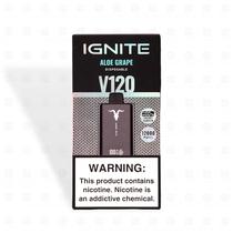 Ignite Vaper Desechable V120 Black 12000 Puffs Aloe Grape